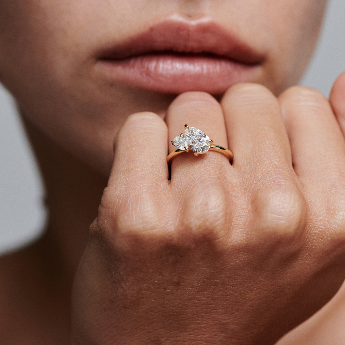 Duet Rings Duet™ | Pear Duet Lab-Grown Diamond Engagement Ring – Kate & Kole