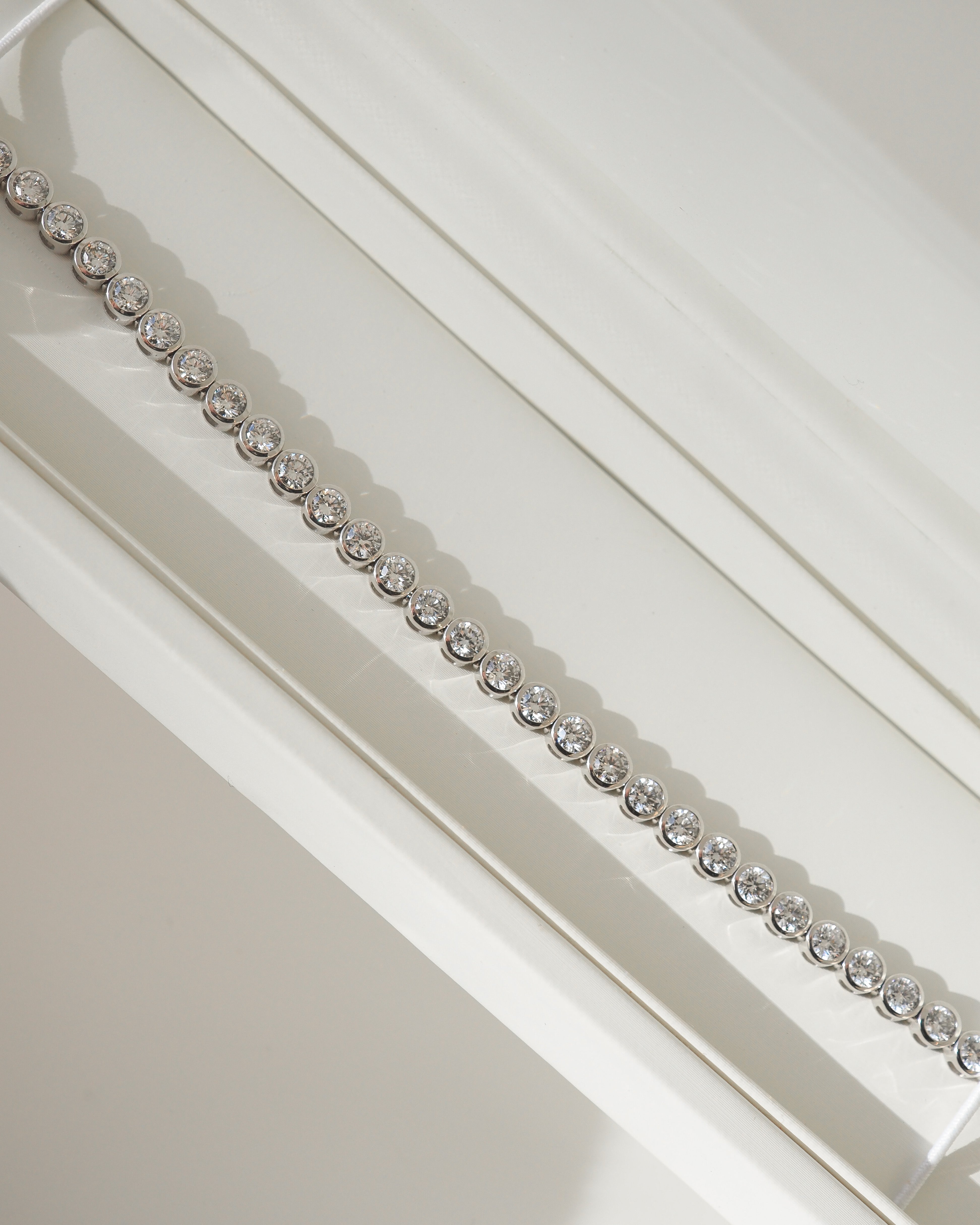 Round Bezel Tennis Bracelet | 5ct Tennis Bracelet