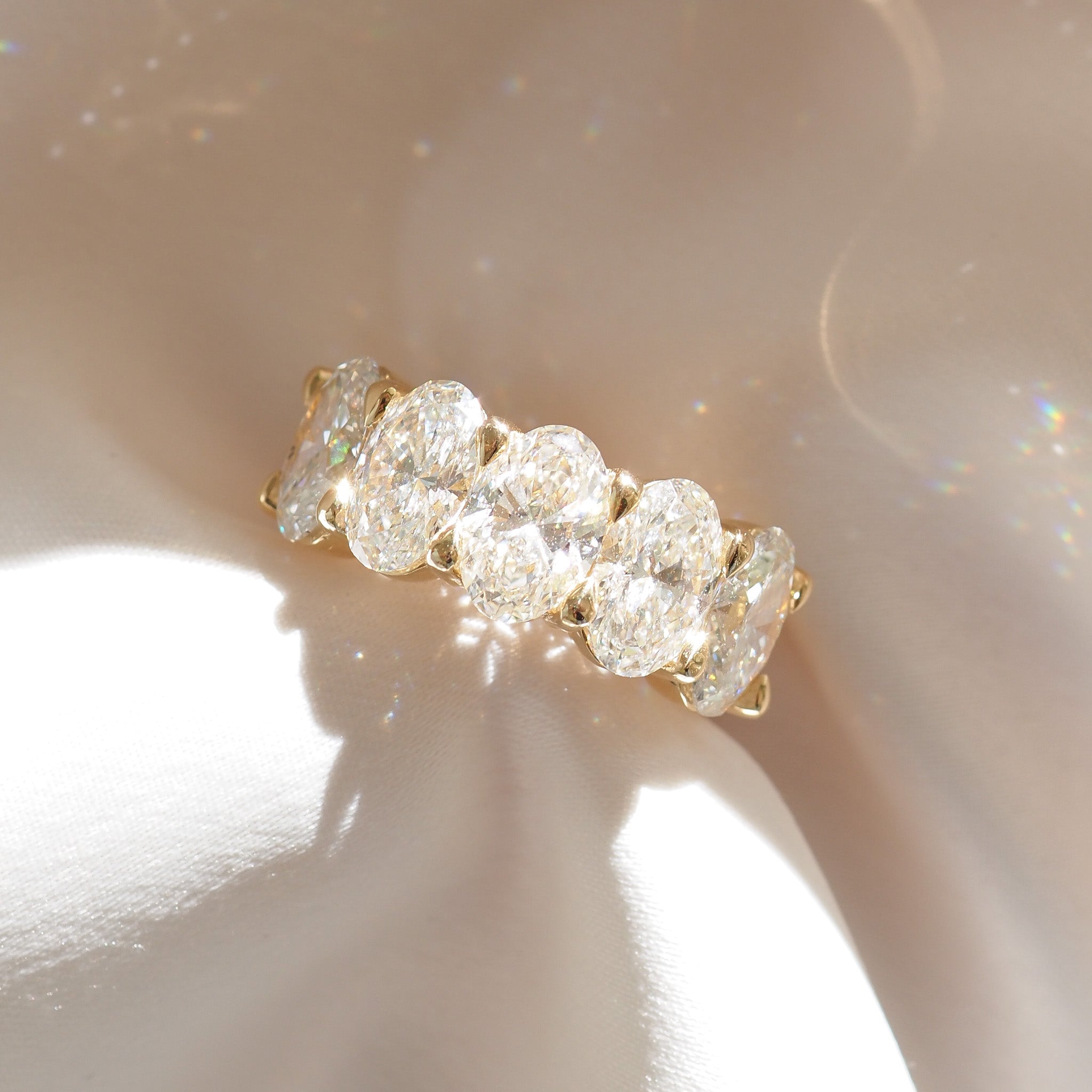 Cera | 5.2ct Oval Eternity Lab-Grown Diamond Ring