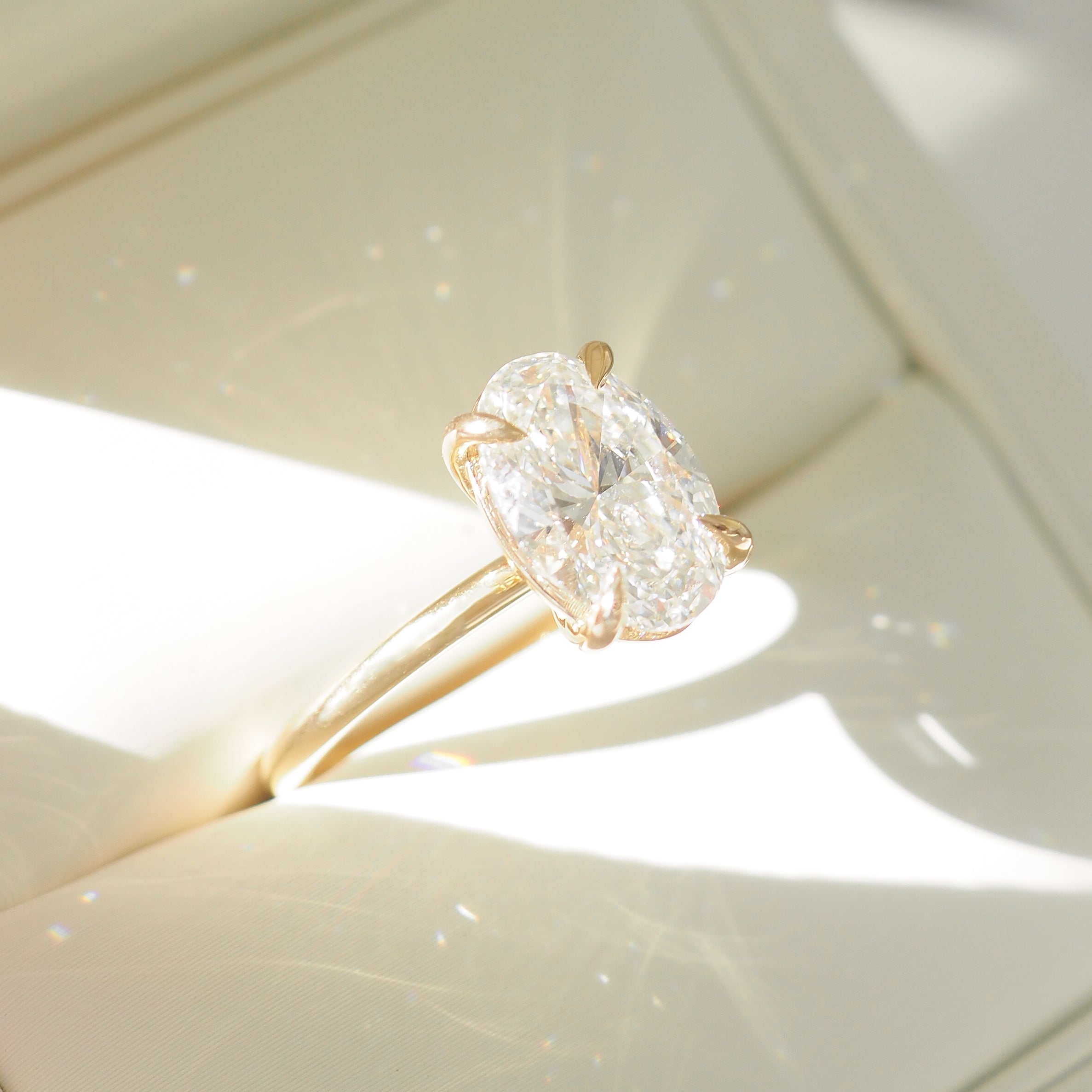 Clara | 2ct Solitaire Oval Lab Grown Diamond Engagement Ring