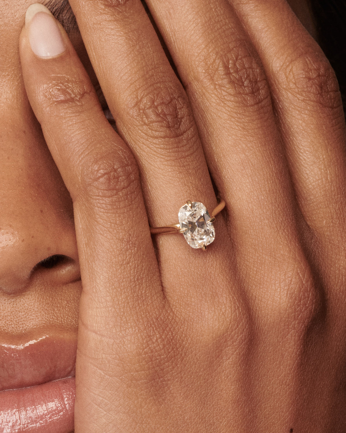 Old Mine Cut Kali | 2.5ct Cushion Lab-Grown Diamond Ring