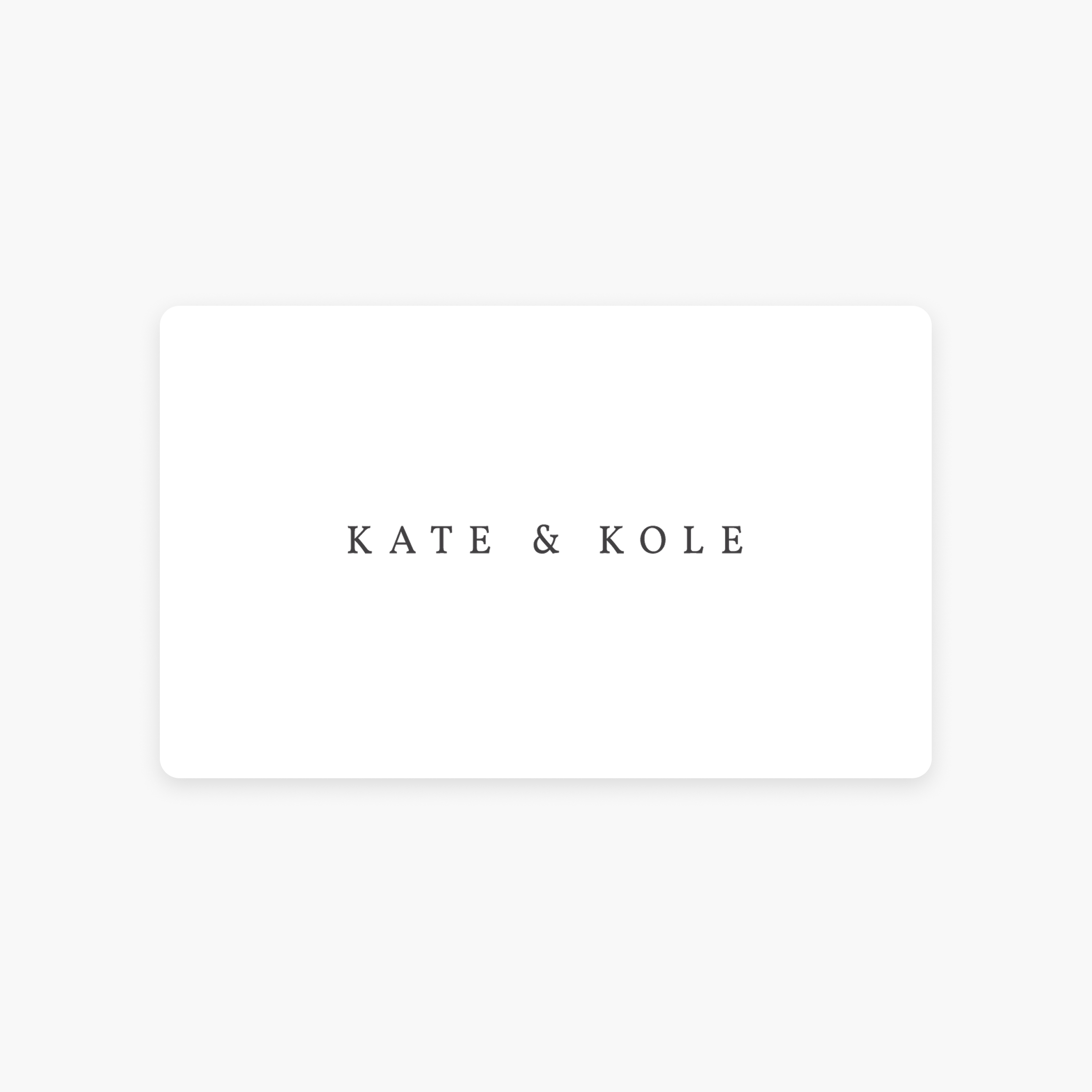Minimalist Kate & Kole logo on a white background, representing high-end Australian jewellery design.