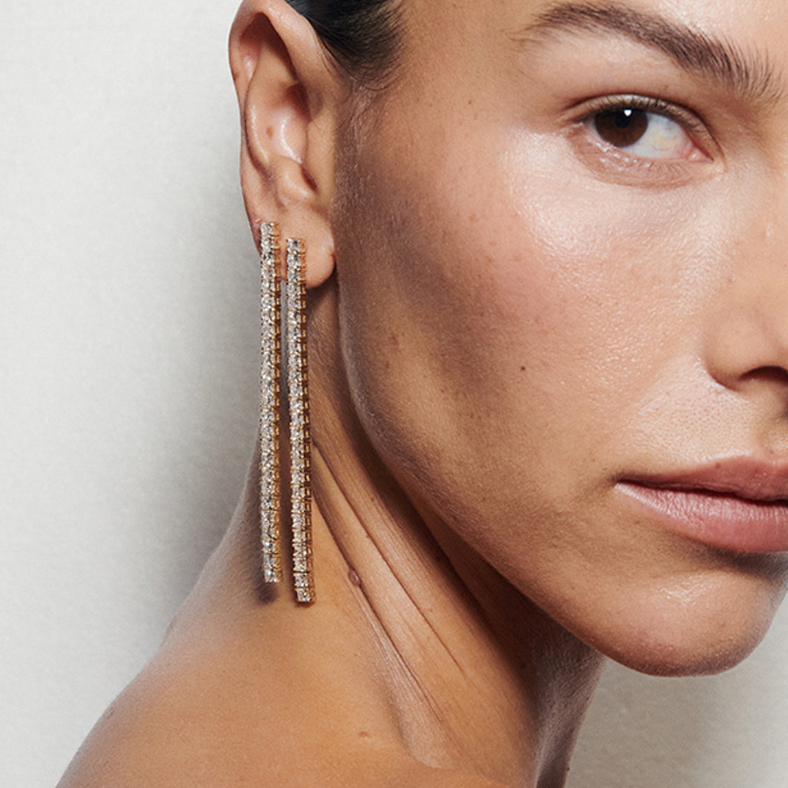 Tennis Earrings | Princess Lab-Grown Diamond Drop Earrings