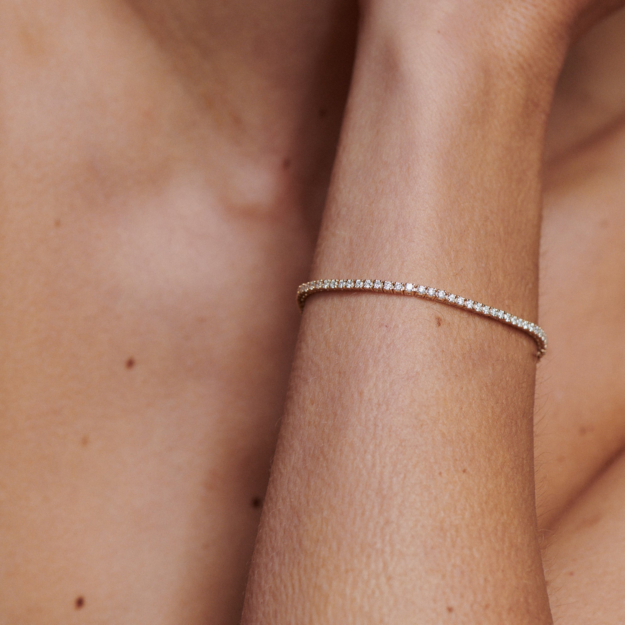 Tiny Tennis Bracelet | Round Lab-Grown Diamonds