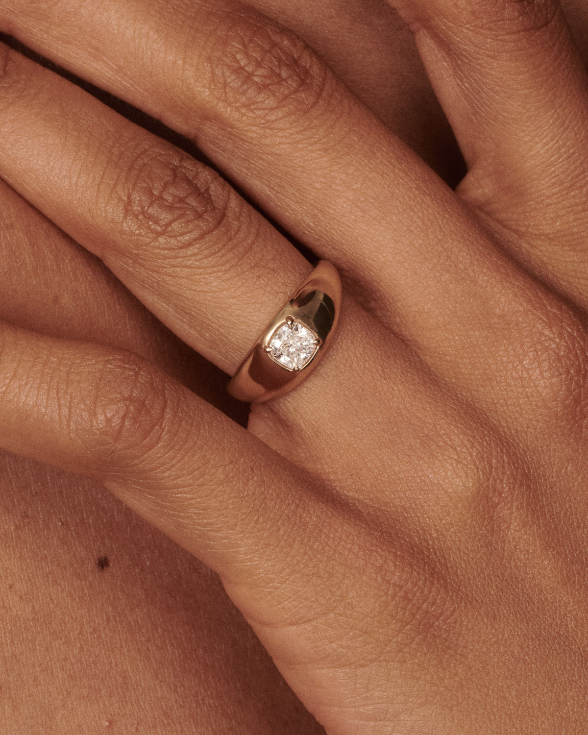 Aurelle Ring | Square Cushion Lab-Grown Diamond Engagement Ring