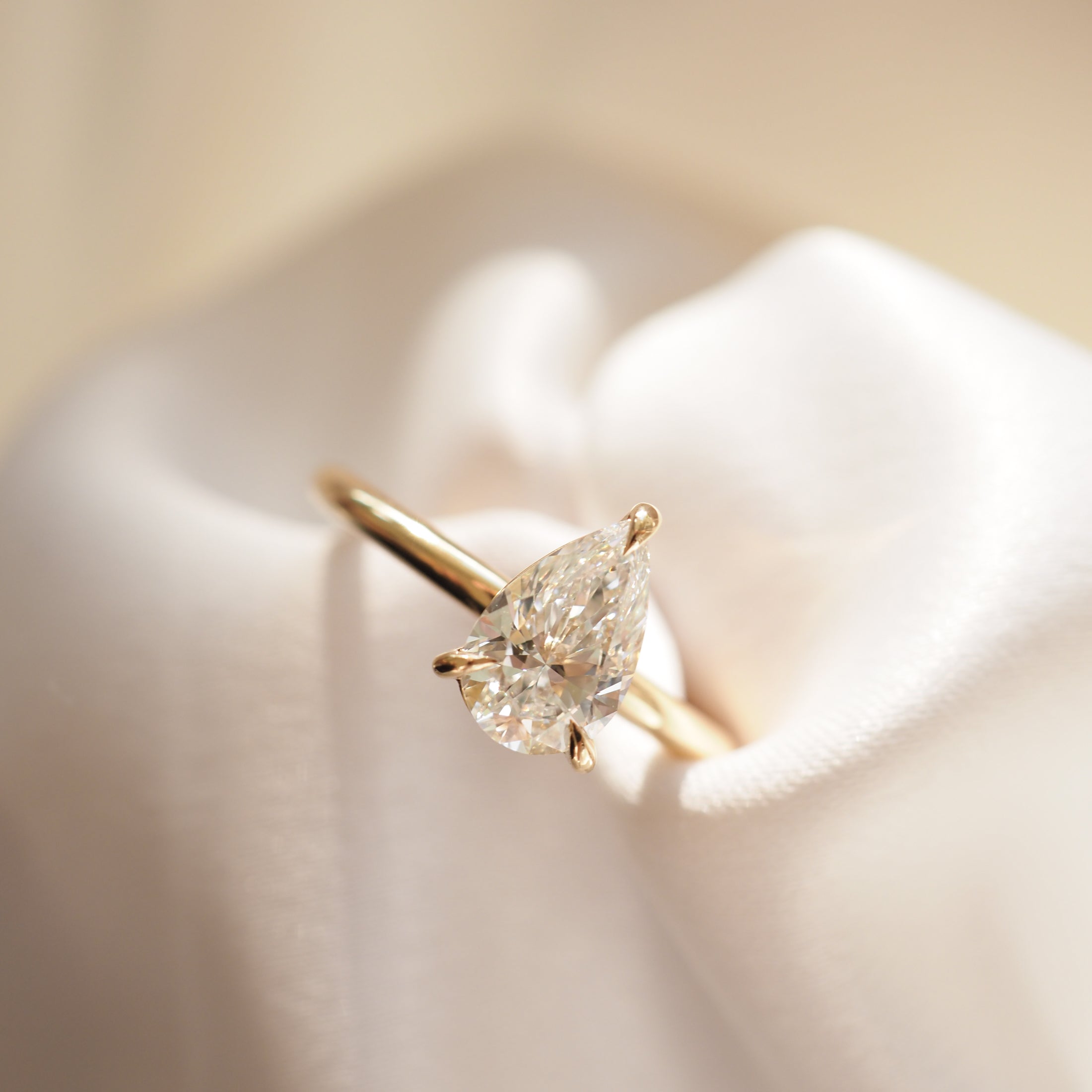 Lyla | 1ct Pear Solitaire Lab-Grown Diamond Engagement Ring
