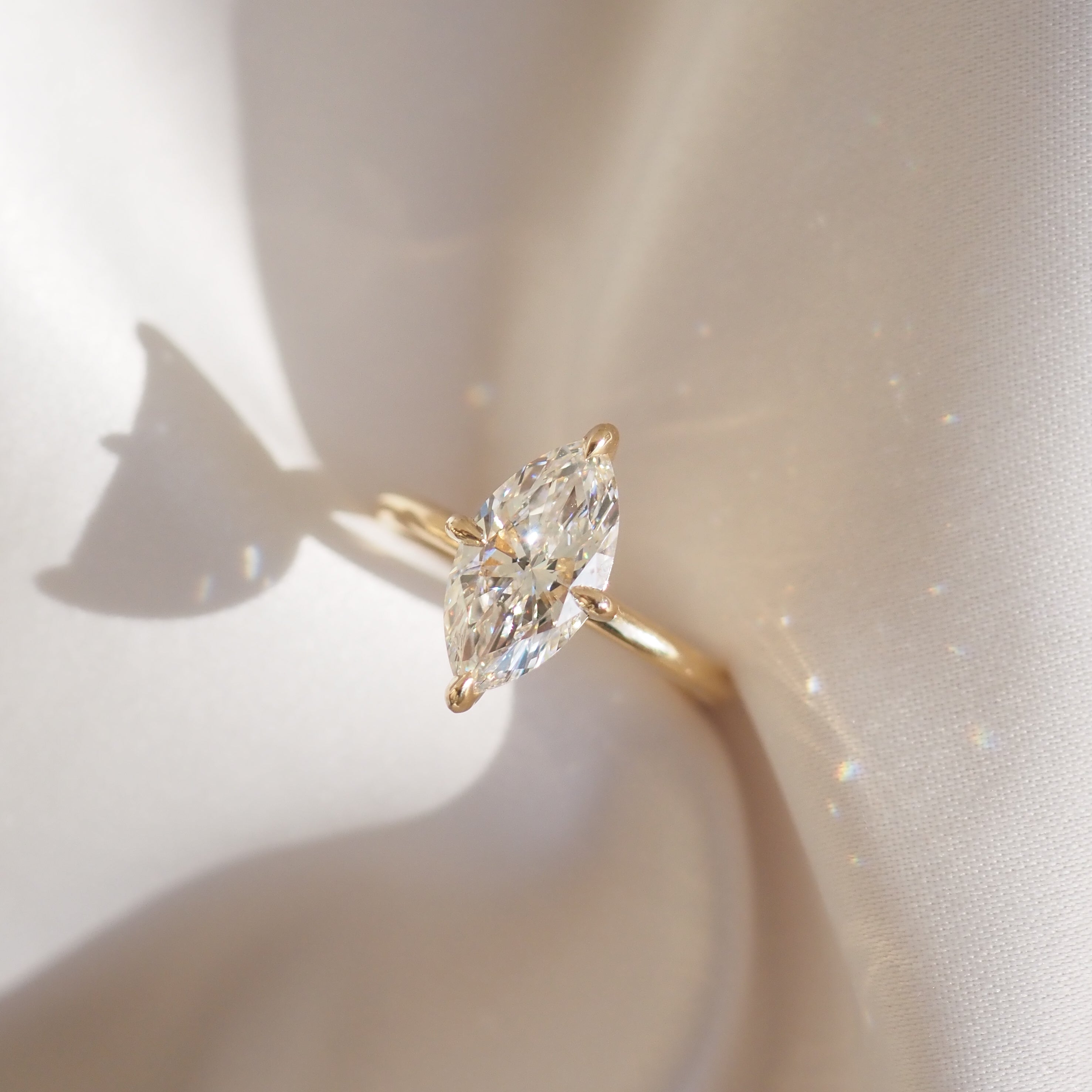 Mae | 2ct Marquise Solitaire Lab-Grown Diamond Engagement Ring