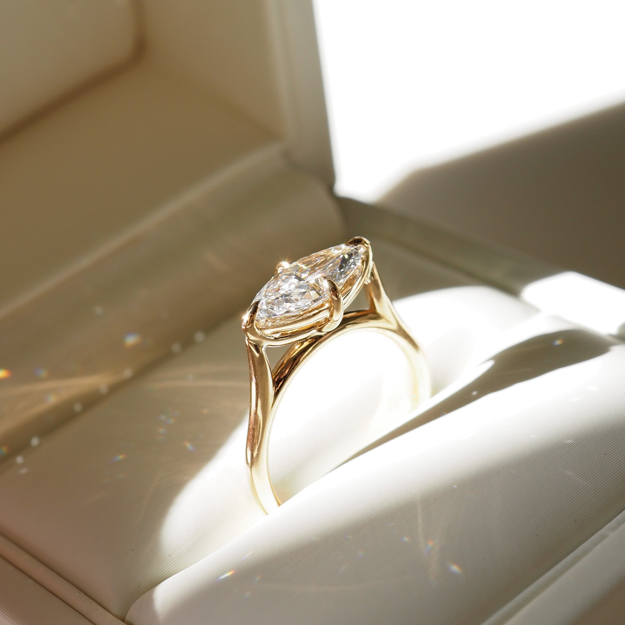 Micah | 1.5ct East West Marquise Solitaire Lab-Grown Diamond Ring