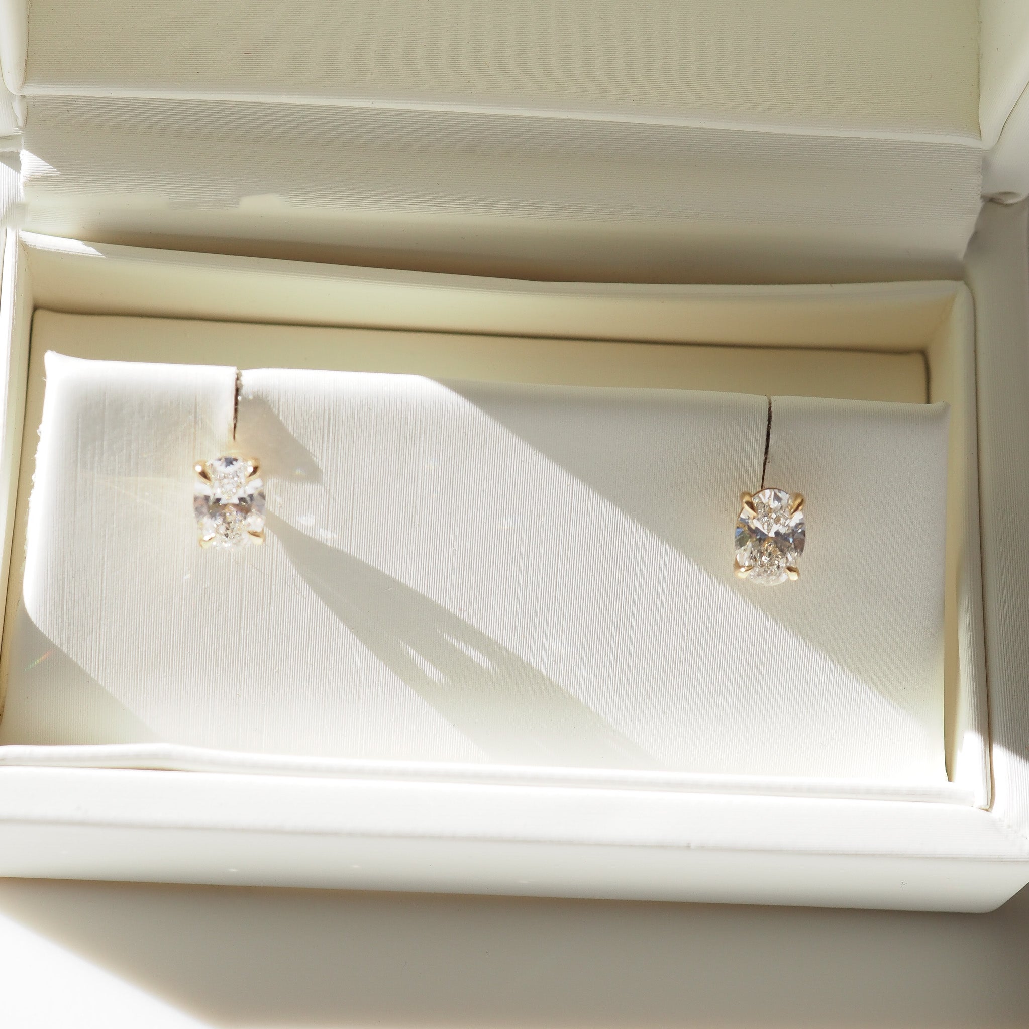 Clara Studs | 1.1ct Oval Lab-Grown Diamond Earrings