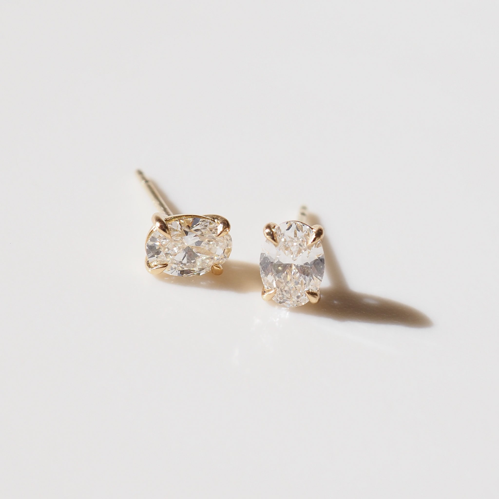 Clara Studs | 1.1ct Oval Lab-Grown Diamond Earrings