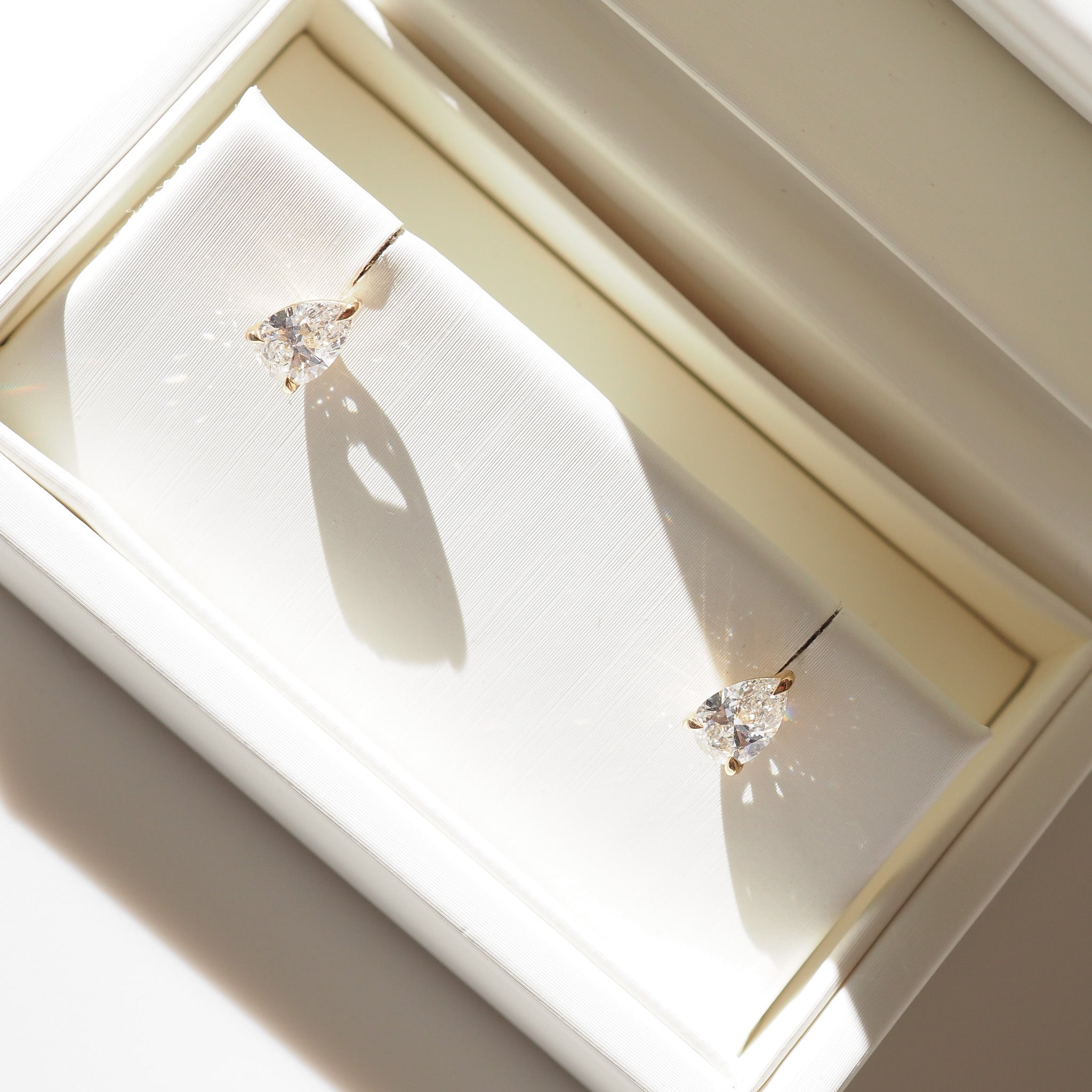 Lyla Studs | 1.04ct Pear Lab-Grown Diamond Earrings