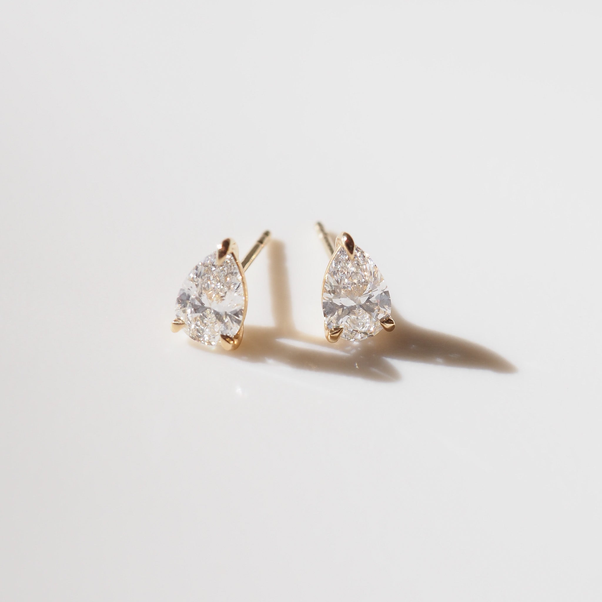 Lyla Studs | 1.04ct Pear Lab-Grown Diamond Earrings