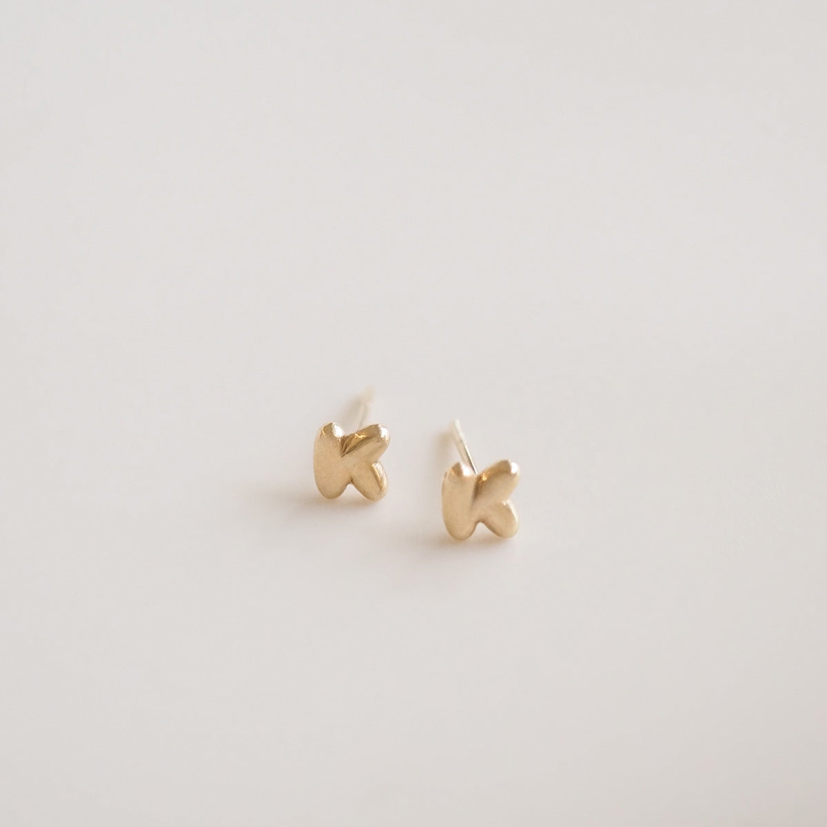 Puffed Letter Studs